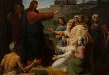 "Jesus Healing the Blind and the Lame," an 1817 painting by François-Louis Dejuinne (Artvee)