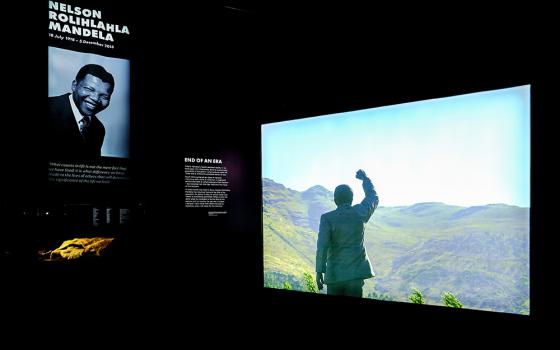 An image from "The Meaning of Mandela" space in "Mandela: The Official Exhibition," a global touring exhibit about Nelson Mandela that is currently showing at the Henry Ford Museum in Dearborn, Michigan (Courtesy of The Henry Ford/©Jim Marks)