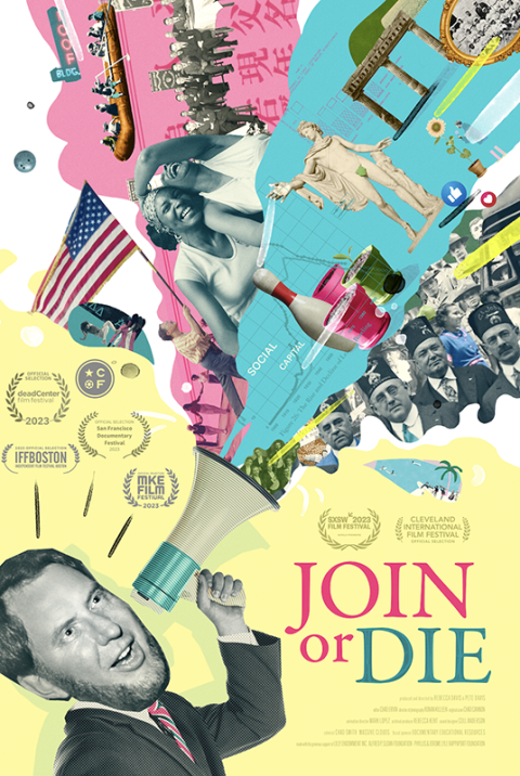 The movie poster for "Join or Die" (Courtesy of Delevan Street Films)